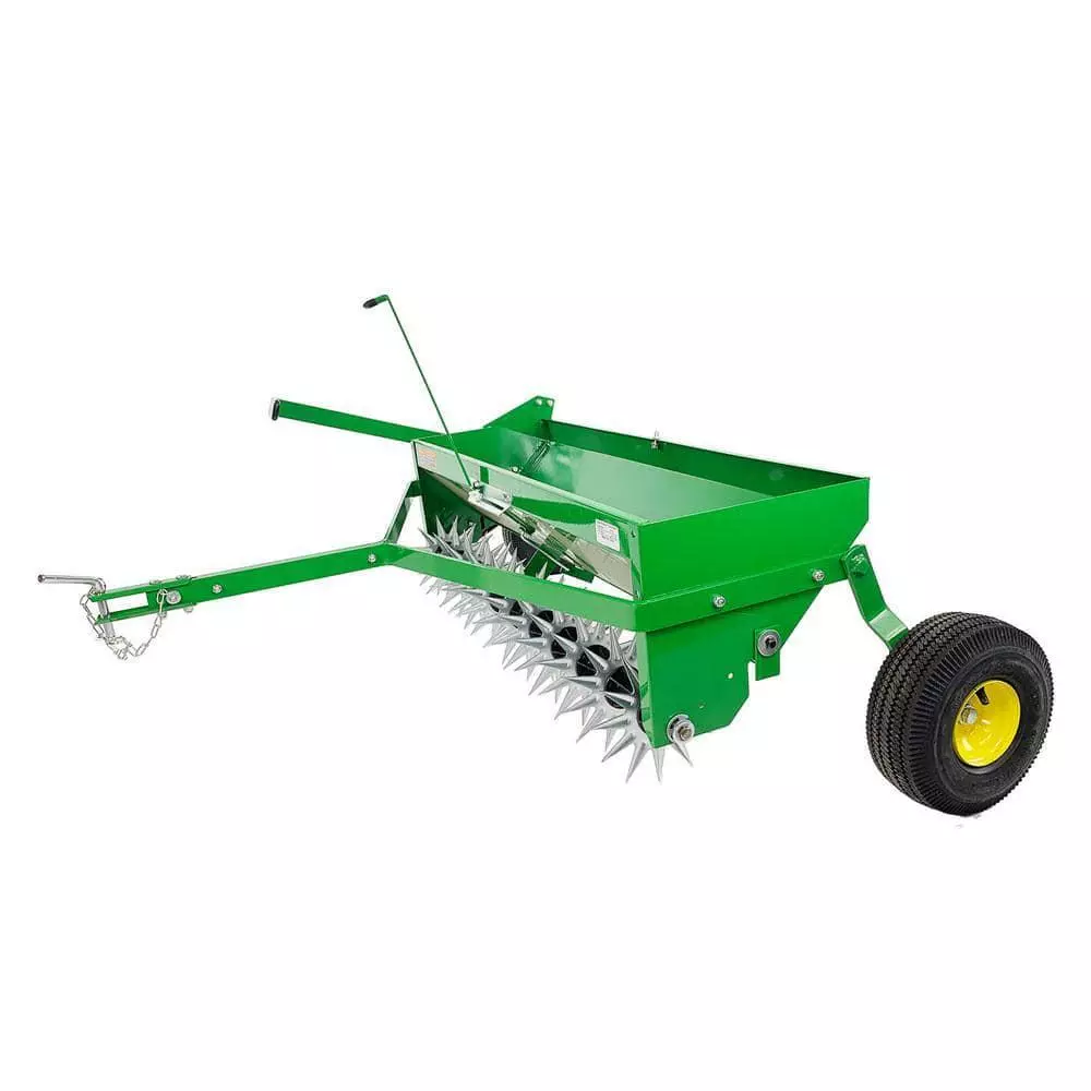 John Deere 40 in. Tow-Behind Combination Aerator-Spreader - Image 2