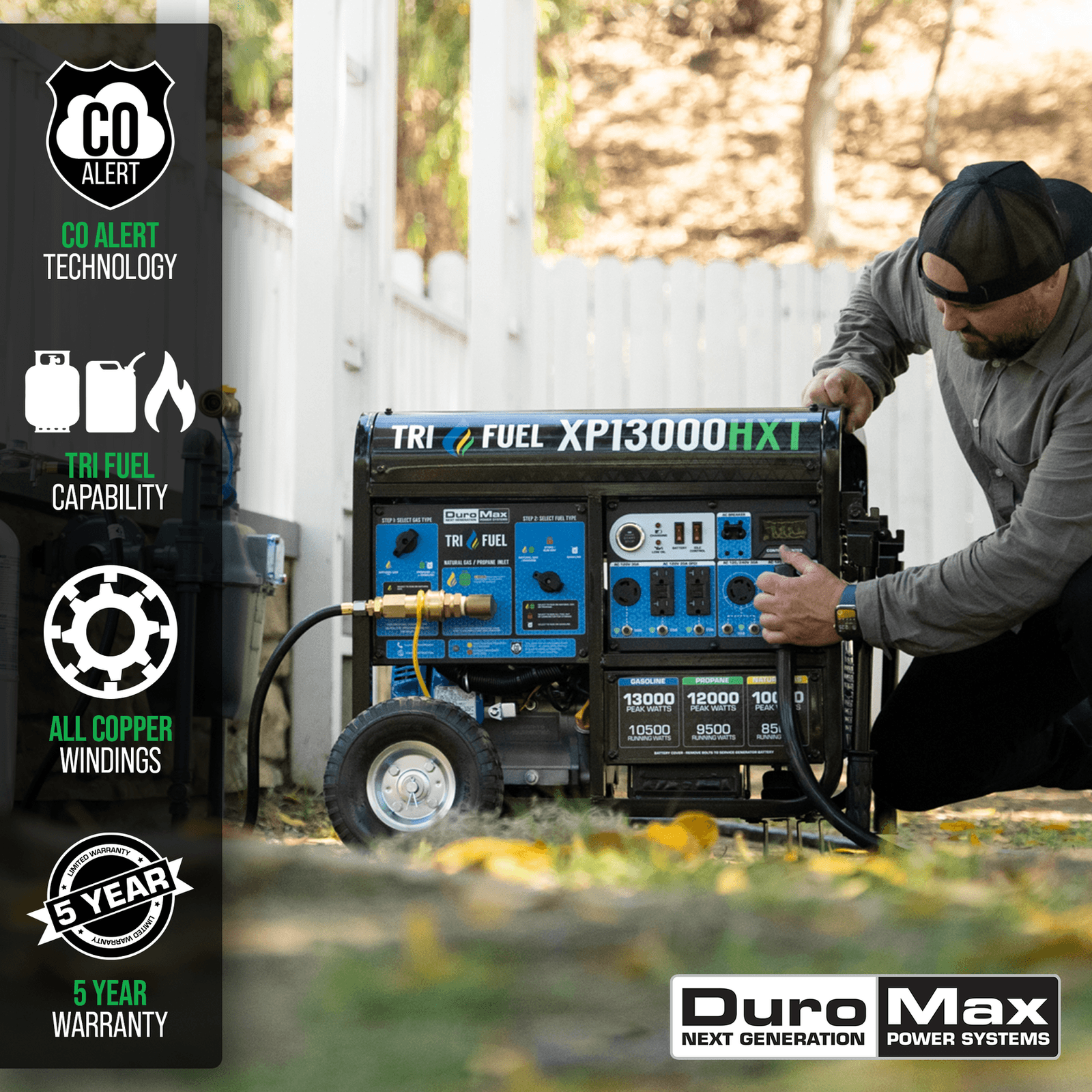 DuroMax Portable Generator XP 13,000 Watt Electric - Image 2