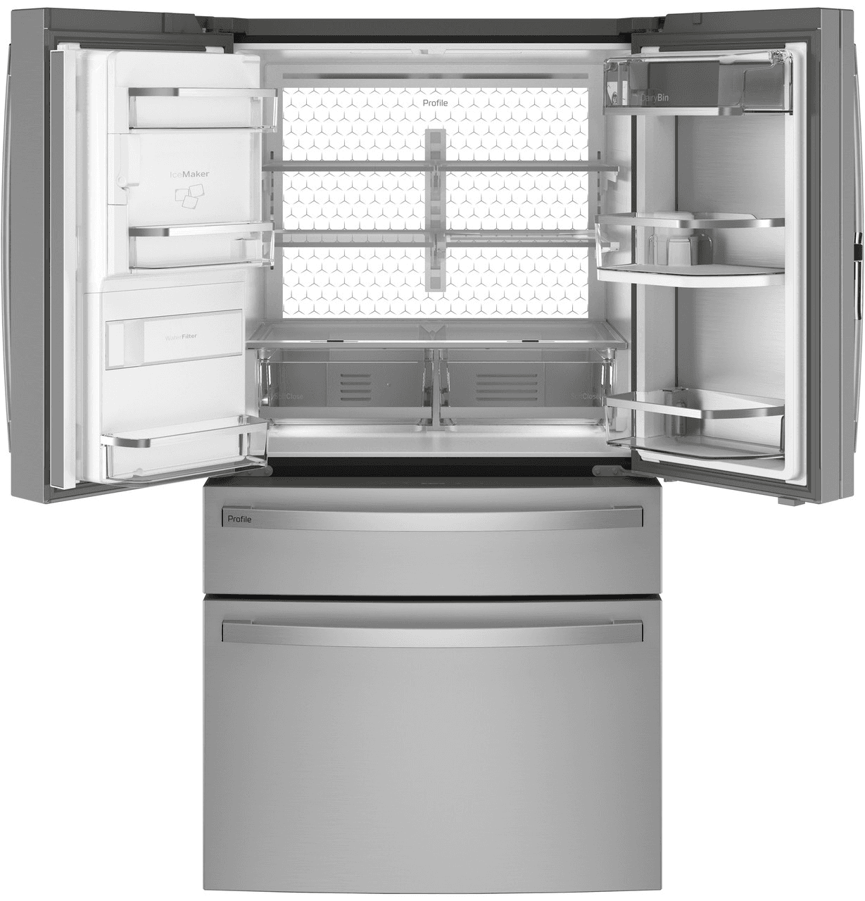 GE Refrigerator 27.9 Smart Fingerprint Resistant French Door - Image 2
