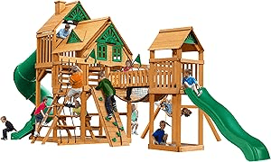 Gorilla Playsets Pioneer Peak Treehouse Wooden Swing Set - Image 4
