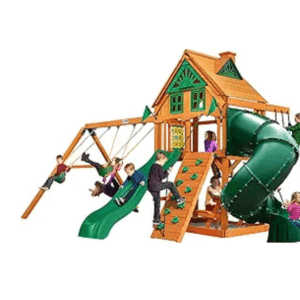 Gorilla Playsets Mountaineer Treehouse Wooden Swing Set