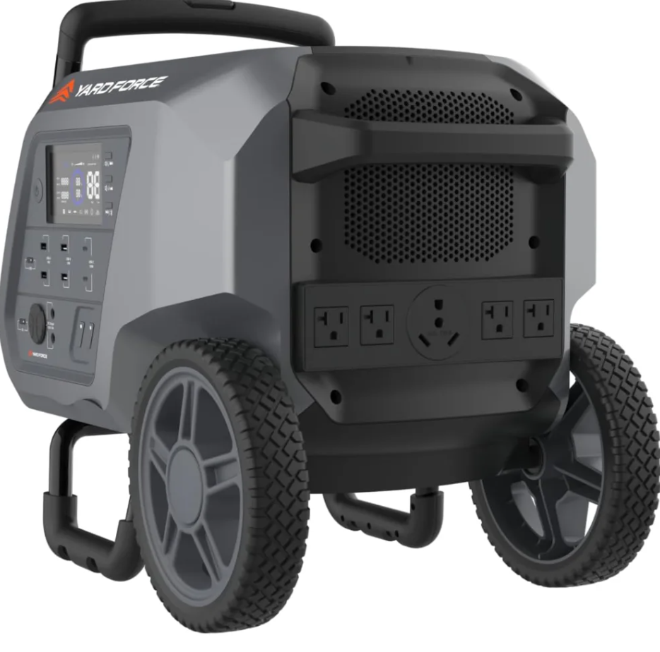 Yard Force Portable Power Station 2400-Watt Continuous 4800-Watt Peak, Bluetooth speaker, WIFI connection, Wireless Charging, RV 30A plug, LED light - Image 5