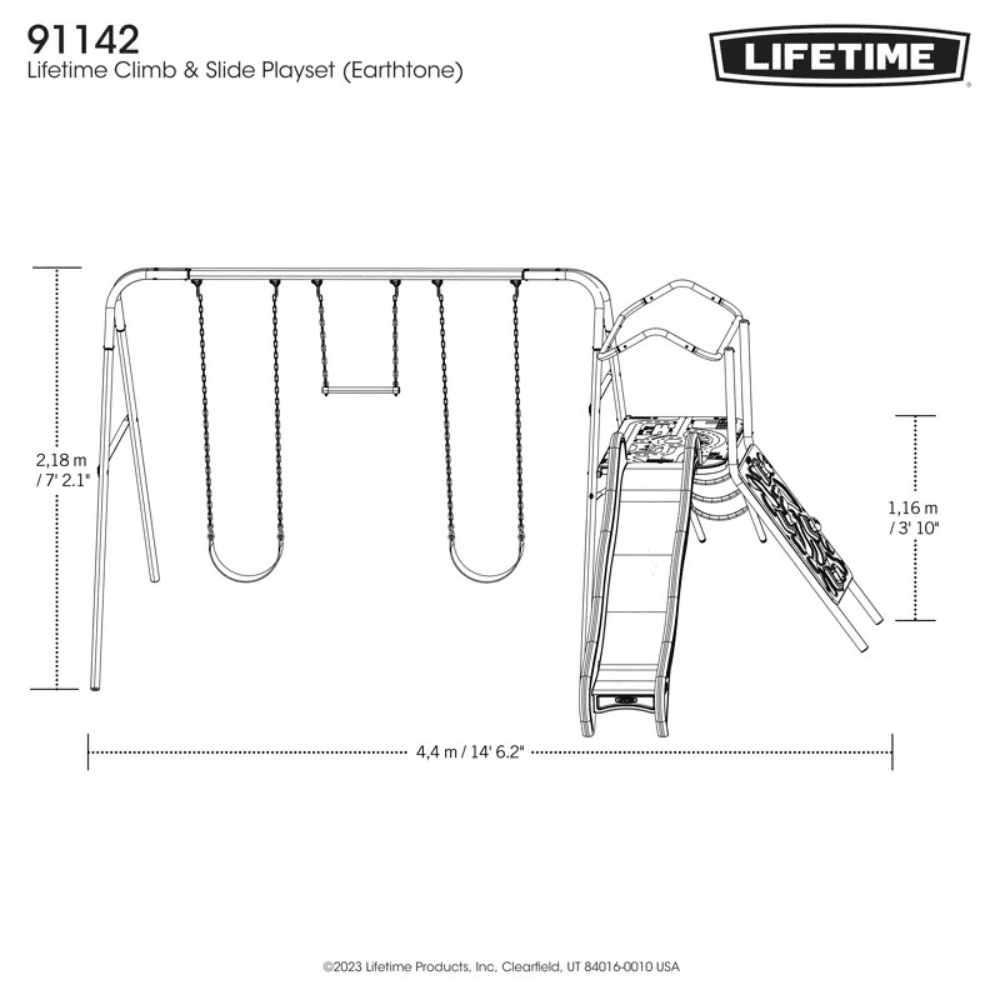Lifetime Climb & Slide Playset – Ultimate Backyard Fun for Kids - Image 7